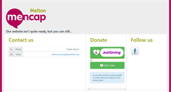 Desktop Screenshot of melton-mencap.org.uk