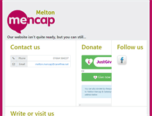 Tablet Screenshot of melton-mencap.org.uk
